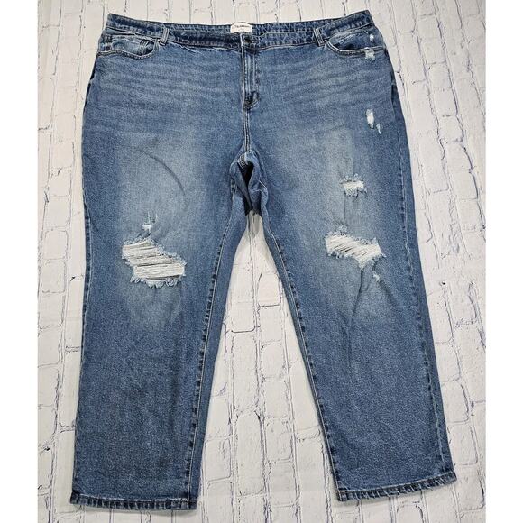 Lane Bryant Jeans Flex Magic Waistband Signature Fit Mid Rise Boyfriend SIZE 28 - Picture 1 of 14